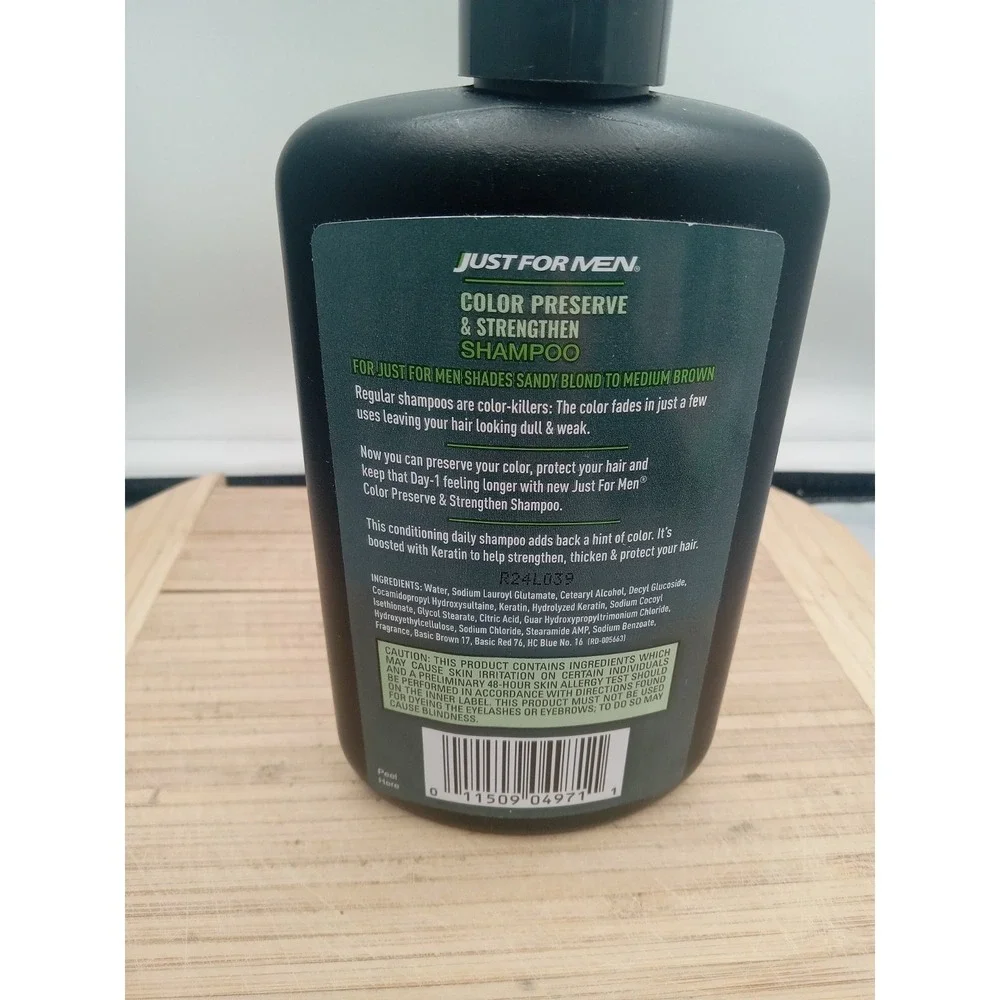 Just For Men Color Preserve & Strengthen Shampoo -‎ 8 oz, Light Shades